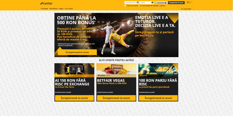 Betfair Promotii